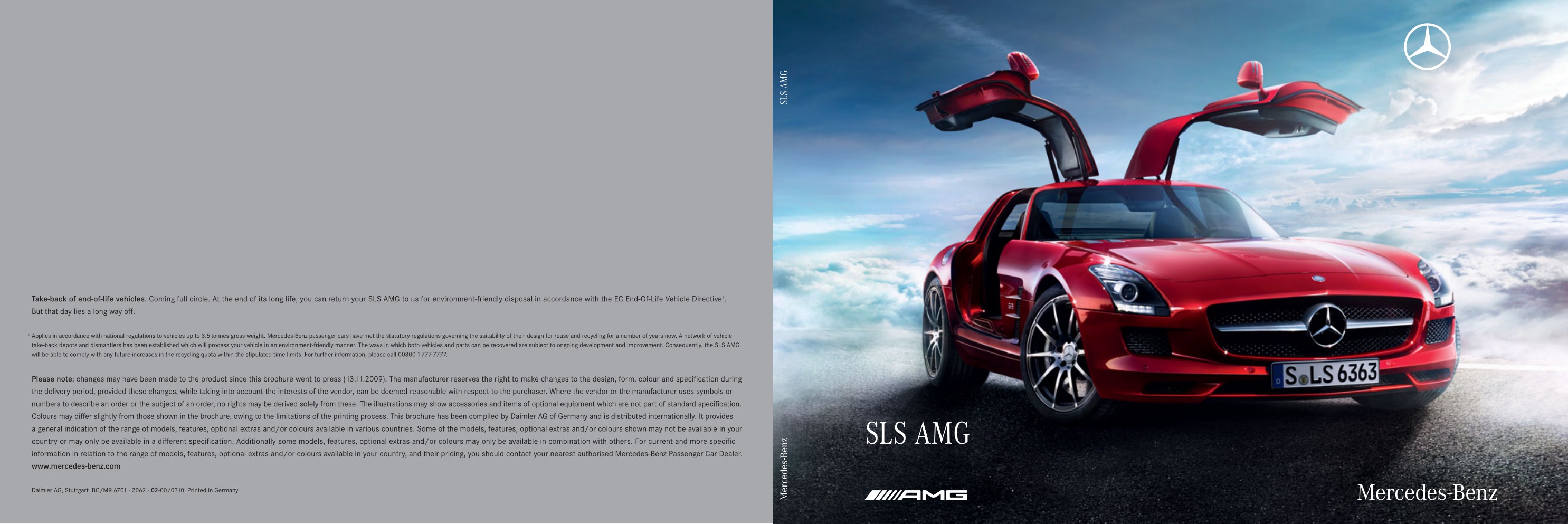 2013 Mercedes-Benz SLS Class Brochure Page 8